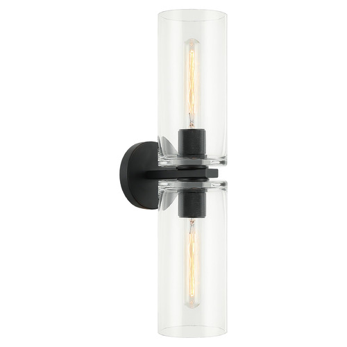 Matteo Lighting Matteo Lighting Lincoln Matte Black Vertical Bathroom Light W32512MB