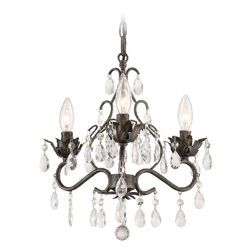 Crystorama Lighting Crystorama Lighting Paris Market English Bronze Crystal Chandelier 4534-EB-CL-SAQ