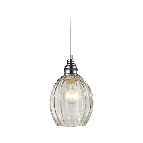 Elk Lighting Mini-Pendant Light with Clear Glass 46017/1