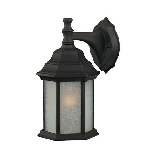 Design Classics Lighting 12-Inch Outdoor Wall Light 6204 BK