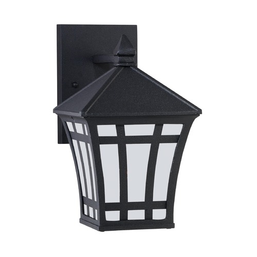 Generation Lighting Herrington 10-Inch Outdoor Wall Light in Black by Generation Lighting 89131-12