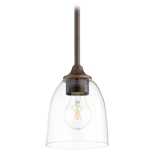 Quorum Lighting Jardin Oiled Bronze Mini Pendant by Quorum Lighting 3127-286