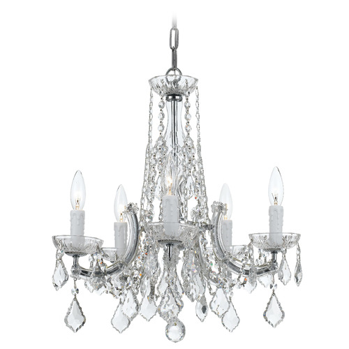 Crystorama Lighting Crystorama Lighting Maria Theresa Polished Chrome Crystal Chandelier 4576-CH-CL-MWP