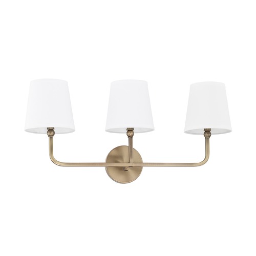 Capital Lighting Dawson 25.50-Inch Vanity Light in Aged Brass by Capital Lighting 119331AD-674