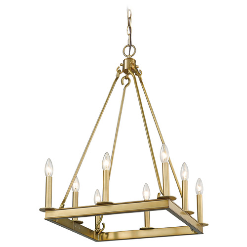 Z-Lite Barclay Olde Brass Chandelier by Z-Lite 482S-8-20OBR
