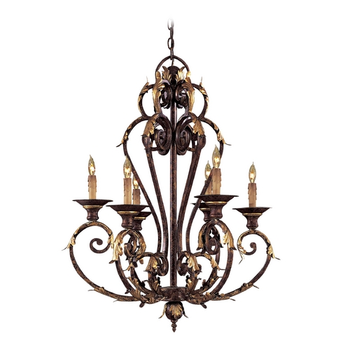 Metropolitan Lighting Chandelier in Golden Bronze by Metropolitan Lighting N6235-355