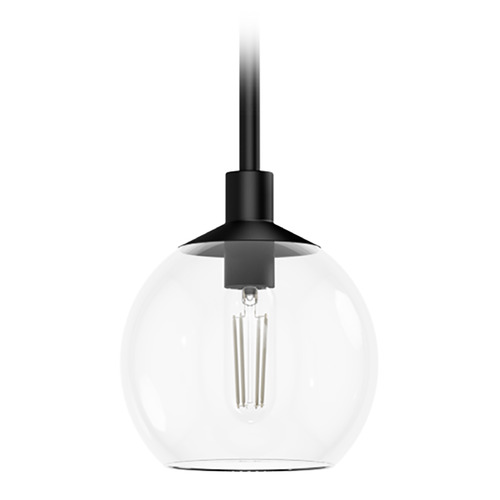 Hunter Fan Company Hunter Fan Company Xidane Matte Black Mini-Pendant Light with Globe Shade 19508