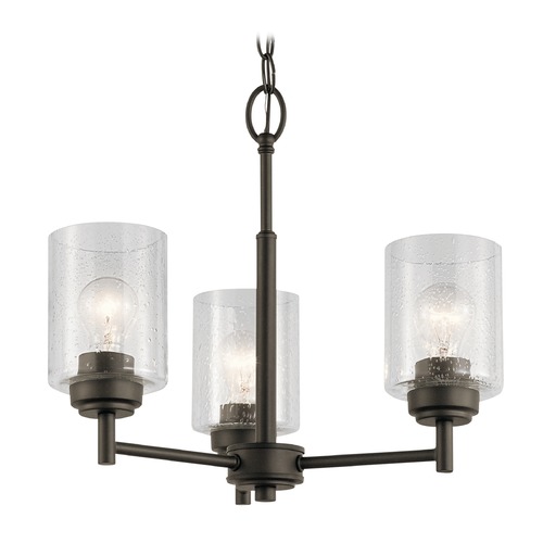 Kichler Lighting Winslow Convertible 3-Light Chandelier in Olde Bronze by Kichler Lighting 44029OZ