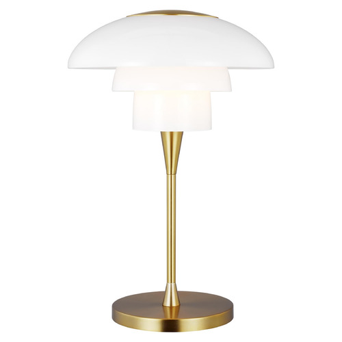 Visual Comfort Studio Collection Rossie Table Lamp in Burnished Brass by Visual Comfort Studio ET1381BBS1