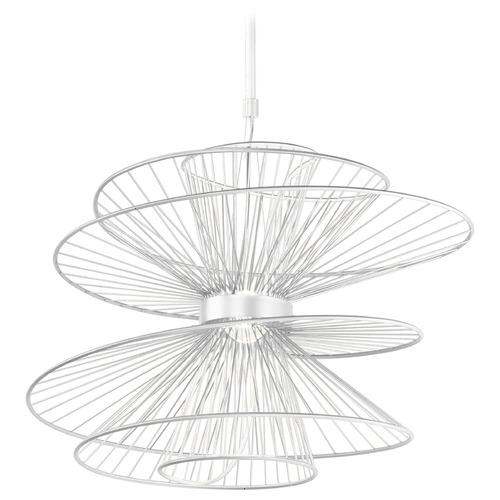 Maxim Lighting Maxim Lighting Zeta Matte White LED Pendant Light 24176MW