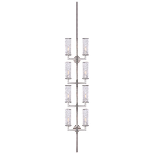 Visual Comfort Signature Collection Kelly Wearstler Liaison Statement Sconce in Nickel by Visual Comfort Signature KW2204PNCRG