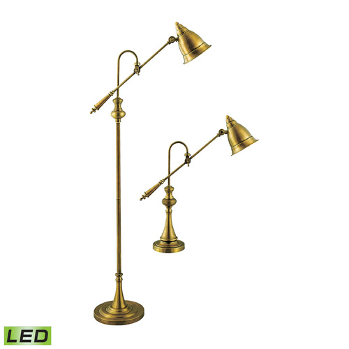 Elk Lighting Elk Lighting Watson Brass LED Table and Floor Lamp Set 97623-LED