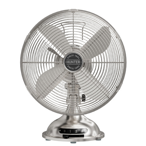 Hunter Fan Company Hunter Fan Company Classic D12 Brushed Nickel Desk & Table Fan 97315