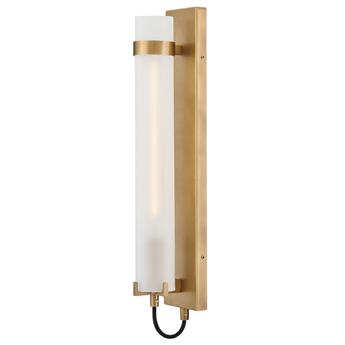 Hinkley Ryden Heritage Brass LED Sconce by Hinkley Lighting 37852HB-WH