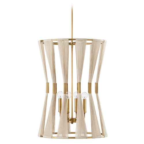 Capital Lighting Bianca 28-Inch High Pendant in Patinaed Brass by HomePlace by Capital Lighting 541141NP
