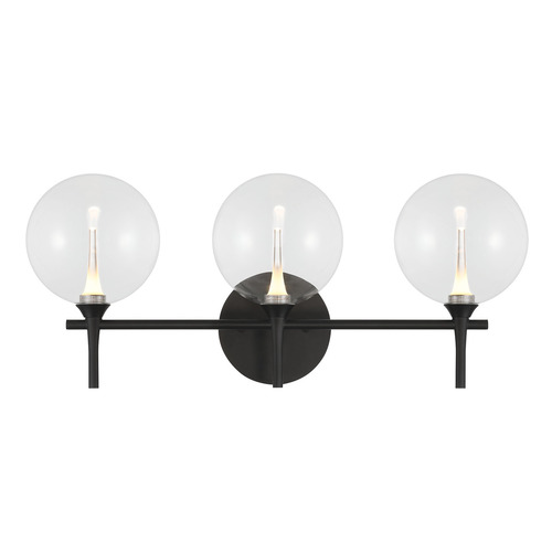Eurofase Lighting Lissa 3-Light LED Vanity Light in Matte Black by Eurofase Lighting 48915-014