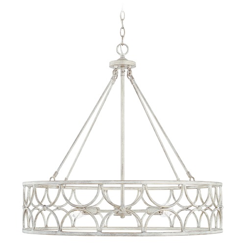 Capital Lighting Ricci 29.50-Inch Pendant in Winter White by HomePlace 343341WW