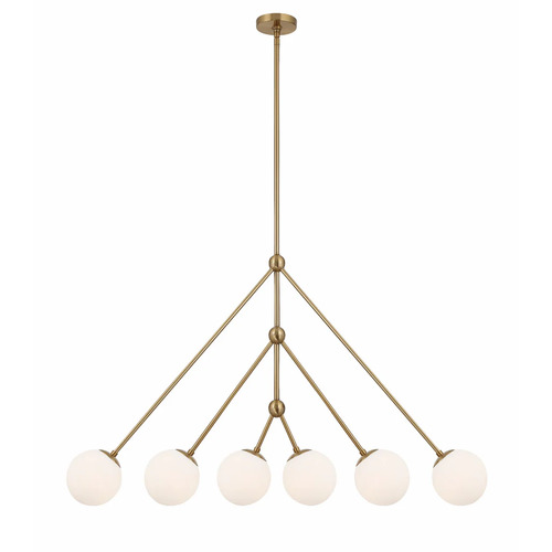 Crystorama Lighting Omni 46.50-Inch Chandelier in Aged Brass by Crystorama Lighting OMN-3006-AG