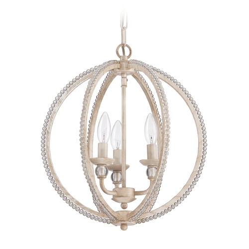 Craftmade Lighting 15-Inch Wide Antique Linen Chandelier by Craftmade Lighting 1043C-ATL