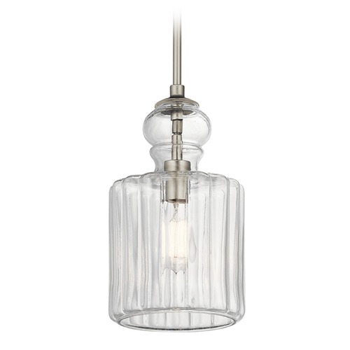Kichler Lighting Riviera 7.75-Inch Brushed Nickel Pendant by Kichler Lighting 43954NI