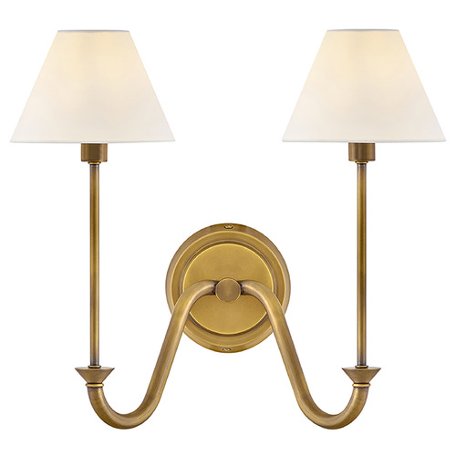 Hinkley Greta Heritage Brass LED Sconce by Hinkley Lighting 45162HB