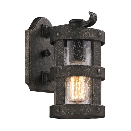 Troy Lighting Barbosa 10-Inch Outdoor Wall Light in Barbosa Bronze by Troy Lighting B3311