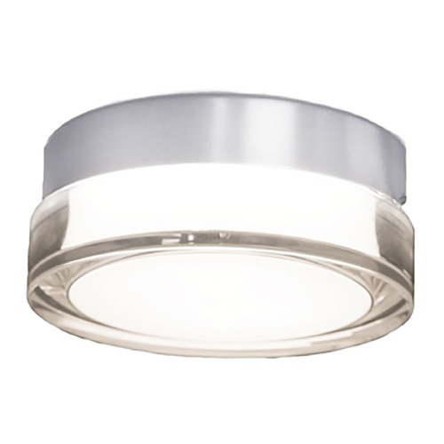 Modern Forms by WAC Lighting Pi 6.25-Inch LED Outdoor Flush Mount in Black 3500K by Modern Forms FM-W44806-35-SS
