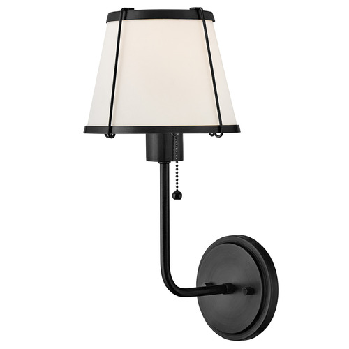 Hinkley Clarke Black LED Switched Sconce by Hinkley Lighting 4890BK