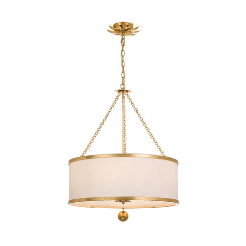 Crystorama Lighting Broche 6-Light Chandelier in Antique Gold by Crystorama Lighting 518-GA