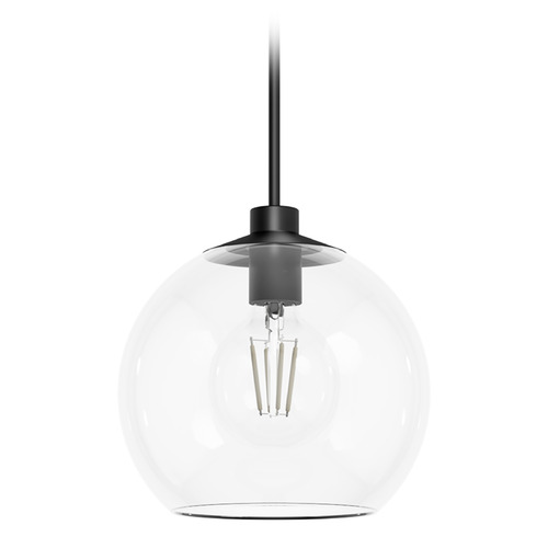 Hunter Fan Company Hunter Fan Company Xidane Matte Black Pendant Light with Globe Shade 19513