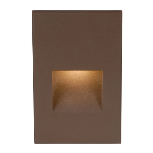 WAC Lighting Bronze LED Recessed Step Light with White LED by WAC Lighting WL-LED200-C-BZ