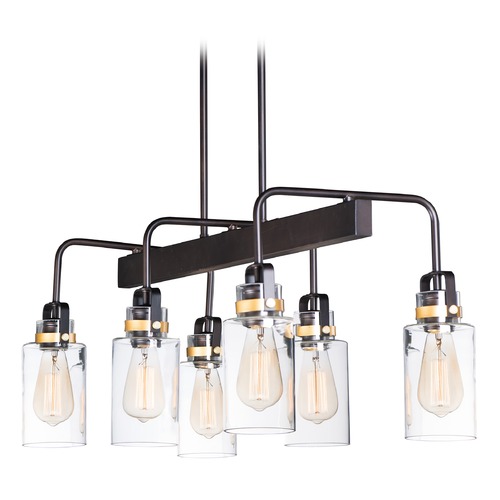Maxim Lighting Magnolia Bronze & Gold Linear Light by Maxim Lighting 30177CLBZGLD