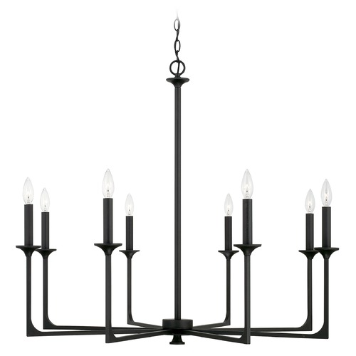 Capital Lighting Clint 37.75-Inch Chandelier in Black Iron by HomePlace by Capital Lighting 437381BI