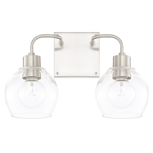 HomePlace by Capital Lighting Tanner 15-Inch Brushed Nickel Bath Light by HomePlace by Capital Lighting 120021BN-426