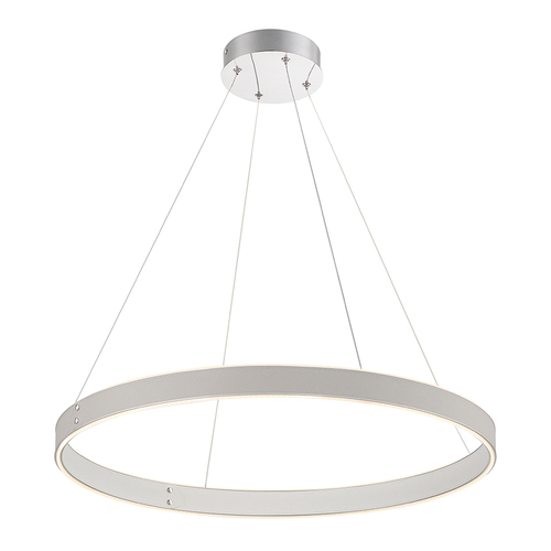 Eurofase Lighting Verdura 29-Inch LED Leather Pendant in Grey by Eurofase Lighting 43897-032