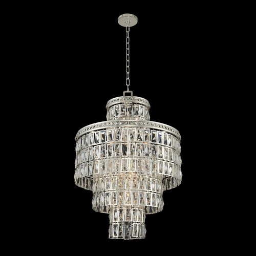 Allegri Lighting Kasturi 24-Inch Wide Crystal Pendant in Silver by Allegri Crystal 033251-014-FR001