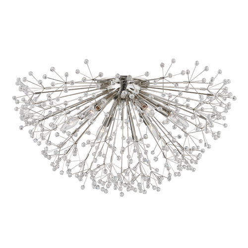 Hudson Valley Lighting Dunkirk 30-In Flush Mount in Polished Nickel by Hudson Valley Lighting 6028-PN