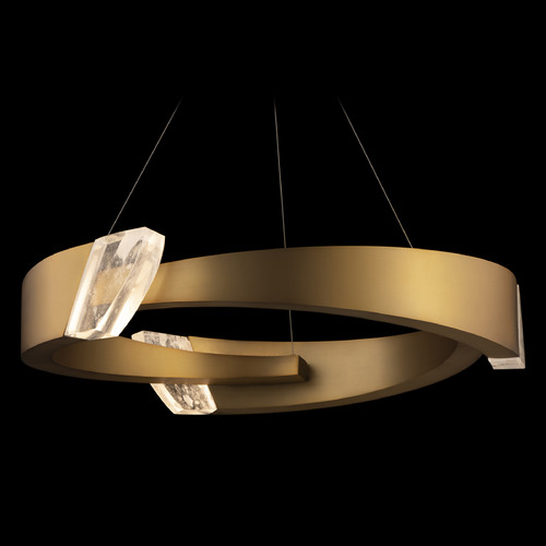 Schonbek Lighting Embrace Aged Brass LED Pendant by Schonbek Lighting S4834-700OH