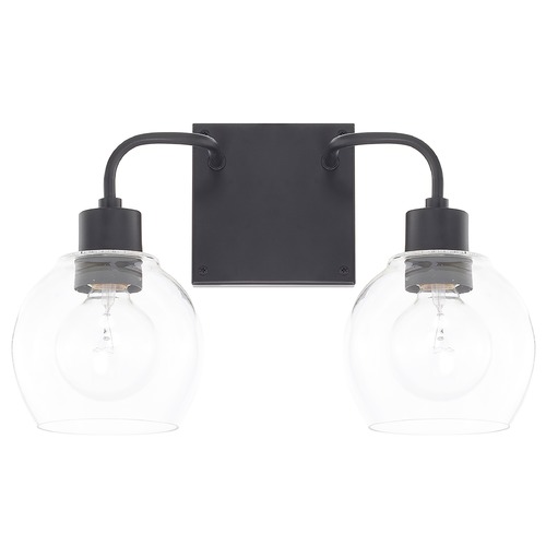 HomePlace by Capital Lighting Tanner 15-Inch Bathroom Light in Matte Black by HomePlace 120021MB-426