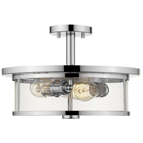 Z-Lite Savannah Chrome Semi-Flush Mount by Z-Lite 462SF16-CH