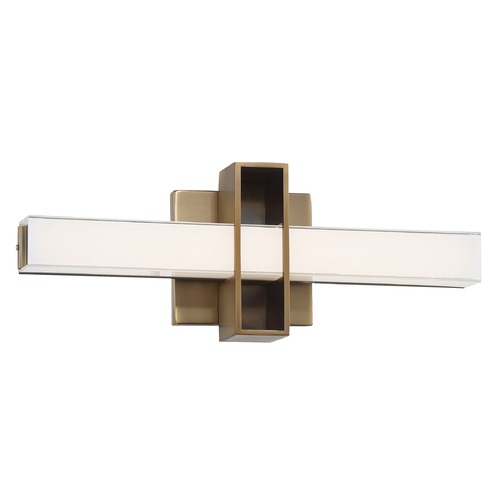 George Kovacs Lighting Major Aged Brass LED Bathroom Light by George Kovacs P1522-575-L