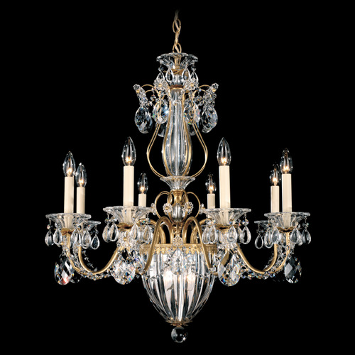 Schonbek Lighting Schonbek Worldwide Lighting Bagatelle Heirloom Gold Chandeliers with Center Bowl 1248-22R