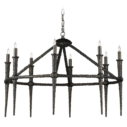 Currey and Company Lighting Currey and Company Blackthorn Aged Bronze Chandelier 9000-1236