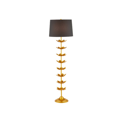Currey and Company Lighting Awakening Floor Lamp in Gold Leaf by Currey & Company 8000-0177