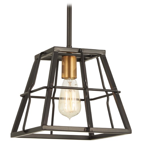 Minka Lavery Bronze with Natural Brush Mini Pendant by Minka Lavery 4761-416