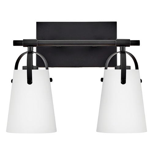 Hinkley Foster Black LED Bathroom Light by Hinkley Lighting 5132BK-OP