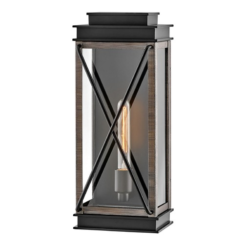 Hinkley Montecito 18.75-Inch Black Outdoor Wall Light by Hinkley Lighting 11194BK