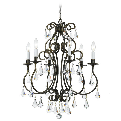 Crystorama Lighting Crystorama Lighting Ashton English Bronze Crystal Chandelier 5016-EB-CL-MWP