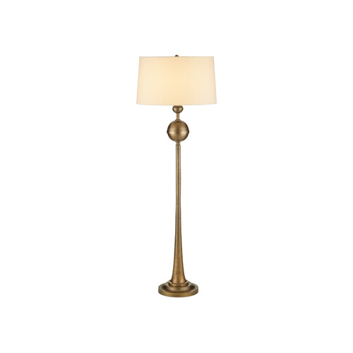 Currey and Company Lighting Boullee Floor Lamp in Antique Brass by Currey & Company Lighting 8000-0179