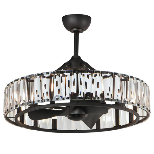 Maxim Lighting Maxim Lighting Odeon Black LED Ceiling Fan with Light 61018BK